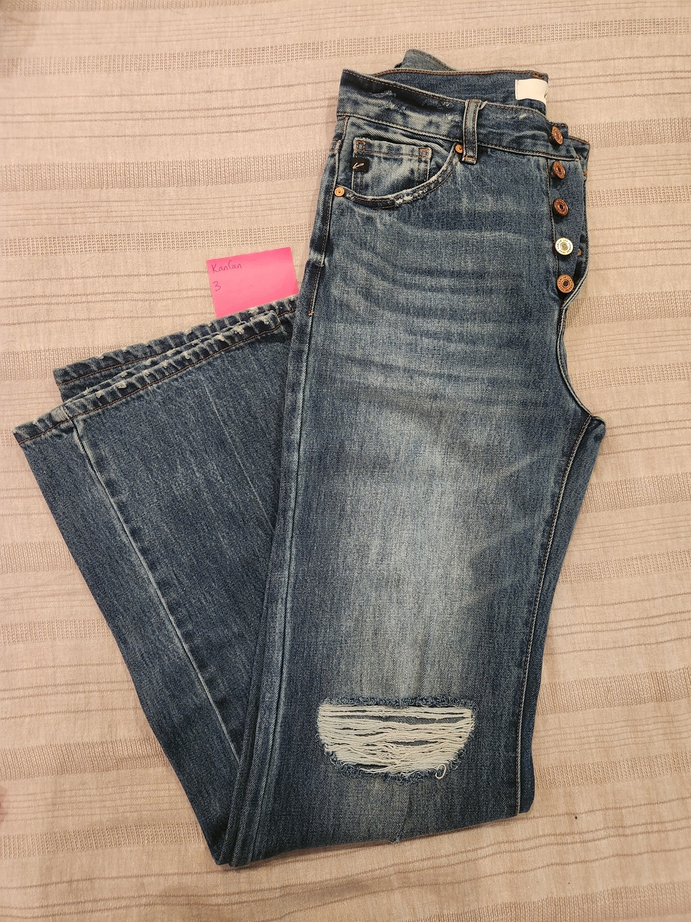KanCan Distressed Blue Boyfriend Jeans